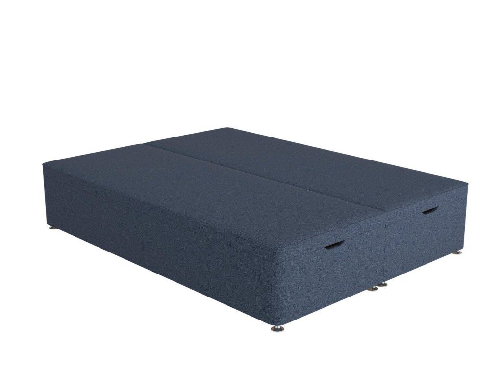 Flaxby Ottoman Divan Bed Base  60 Super King  Blue | Bed Sava