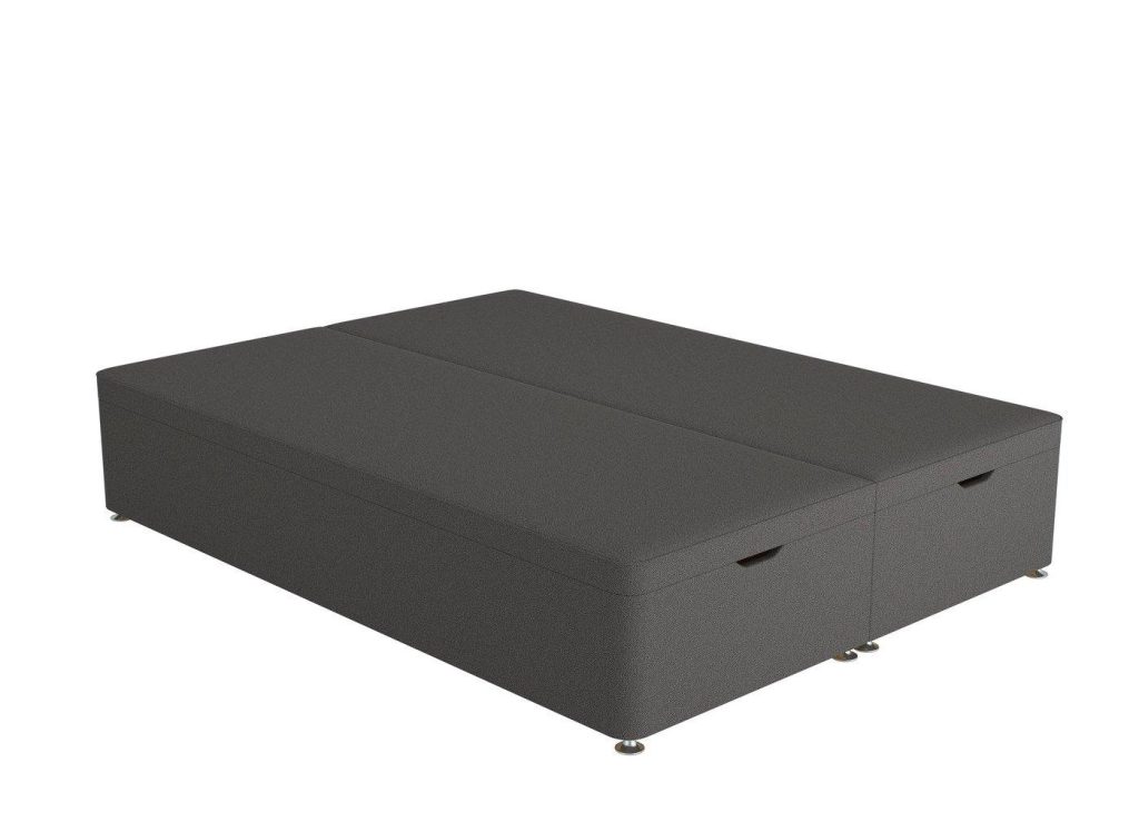 Flaxby Ottoman Divan Bed Base  60 Super King  Grey | Bed Sava