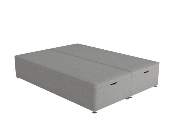 Flaxby Ottoman Divan Bed Base  50 King  Silver | Bed Sava