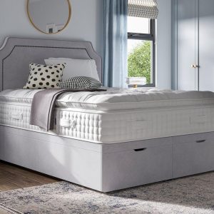 Flaxby Ottoman Divan Bed Base  50 King  Purple | Bed Sava