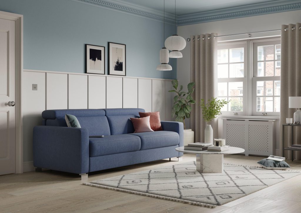 Altamura Blue 2 Seater Sofabed