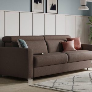 Altamura Brown 3 Seater Sofabed | Bed Sava