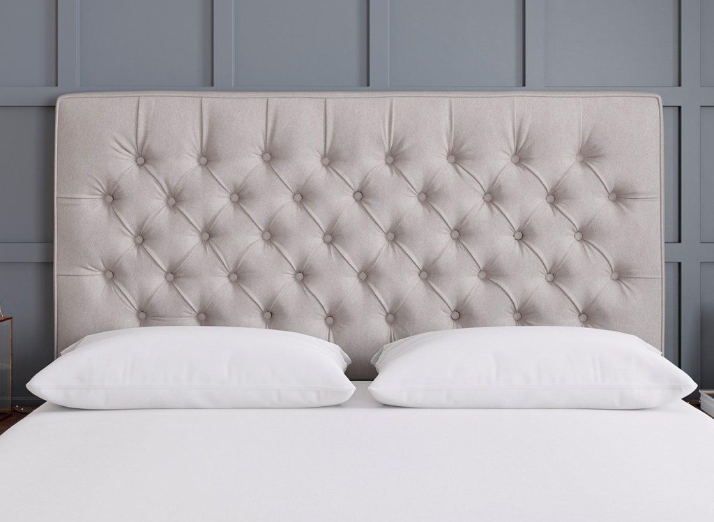 TheraPur Bracken Headboard  50 King  Silver | Bed Sava