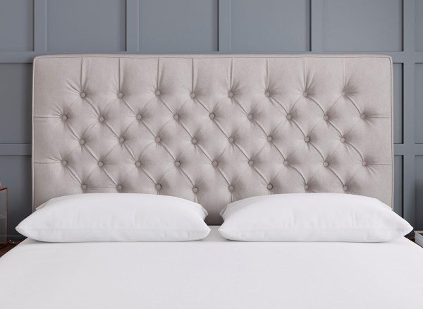 TheraPur Bracken Headboard  50 King  Silver | Bed Sava
