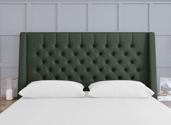 TheraPur Buckler Headboard  60 Super King  Green | Bed Sava