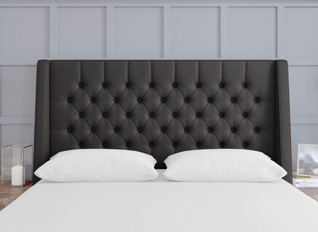 TheraPur Buckler Headboard  60 Super King  Grey | Bed Sava