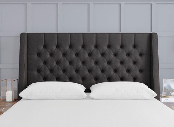 TheraPur Buckler Headboard  60 Super King  Grey | Bed Sava