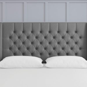 TheraPur Buckler Headboard  40 Small Double  Grey | Bed Sava
