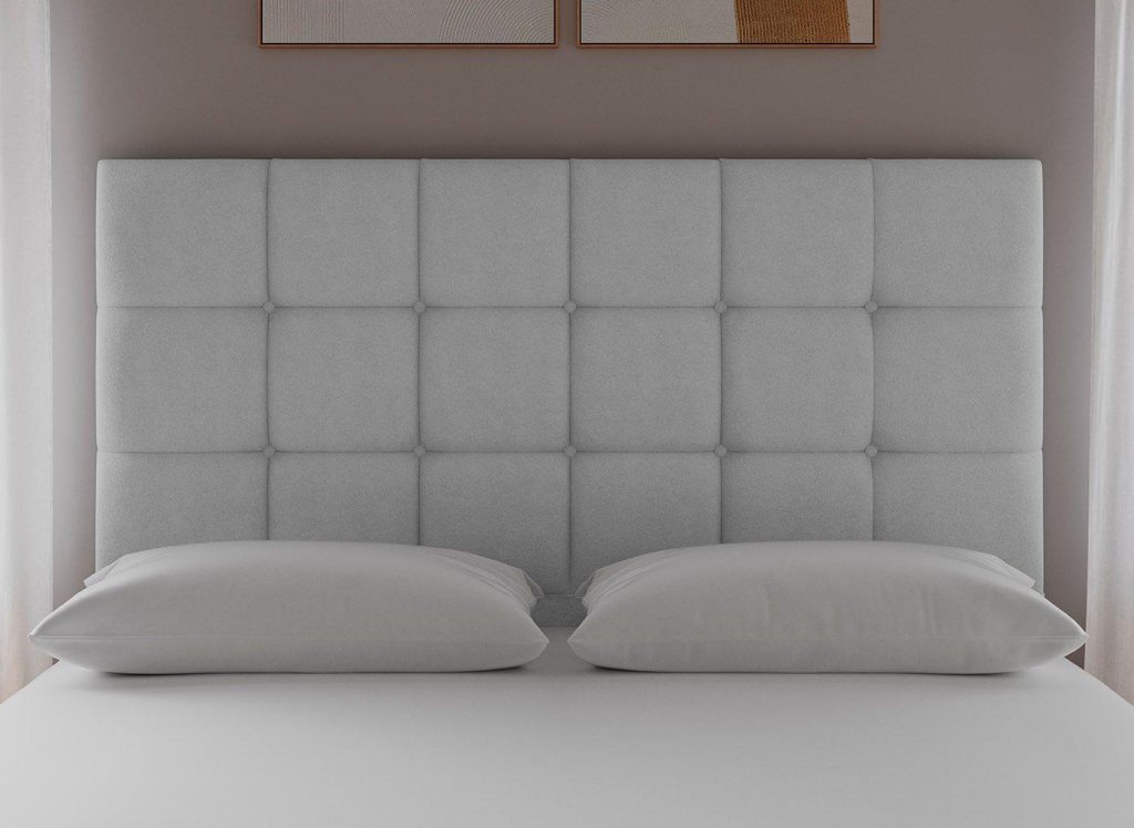 Sleepeezee Pompeii Headboard  50 King  Silver | Bed Sava