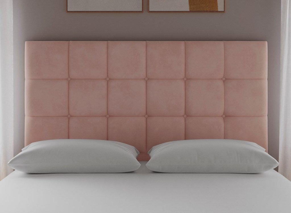 Sleepeezee Pompeii Headboard  60 Super King  Pink | Bed Sava