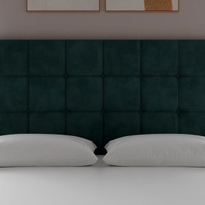 Sleepeezee Pompeii Headboard  60 Super King  Green | Bed Sava