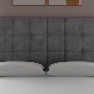 Sleepeezee Pompeii Headboard  46 Double  Grey | Bed Sava
