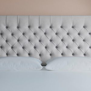 Sleepeezee Messina Headboard  40 Small Double  Silver | Bed Sava