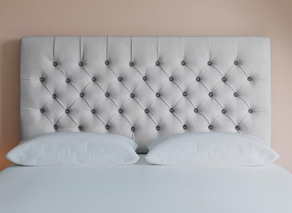 Sleepeezee Messina Headboard  40 Small Double  Silver | Bed Sava
