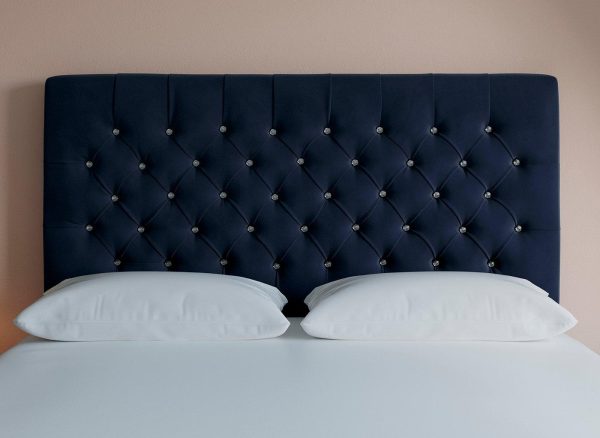 Sleepeezee Messina Headboard  60 Super King  Blue | Bed Sava