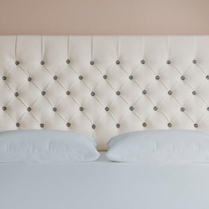 Sleepeezee Messina Headboard  50 King  Cream | Bed Sava