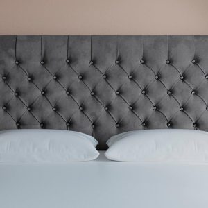 Sleepeezee Messina Headboard  60 Super King  Grey | Bed Sava
