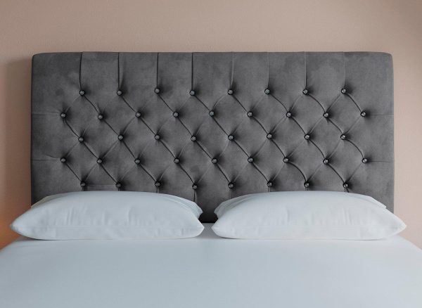 Sleepeezee Messina Headboard  60 Super King  Grey | Bed Sava
