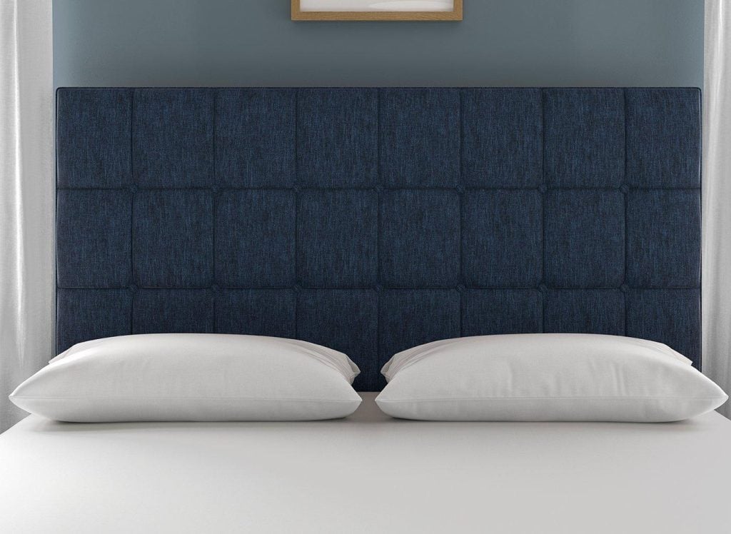 Dream Team Lever Headboard  60 Super King  Blue | Bed Sava
