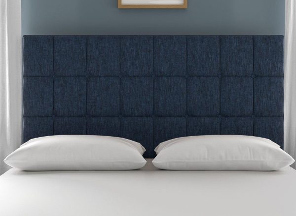 Dream Team Lever Headboard  60 Super King  Blue | Bed Sava