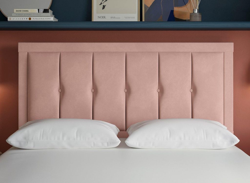 Dream Team Malham Headboard  46 Double  Pink | Bed Sava