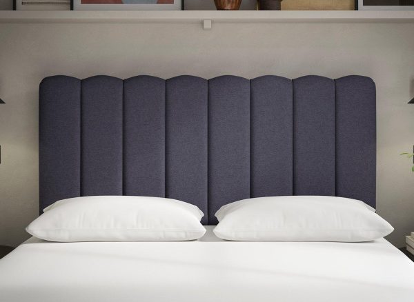 Sealy Shard Headboard  60 Super King  Blue | Bed Sava