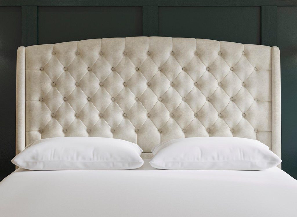 Sealy Pavilion Headboard  60 Super King  Grey | Bed Sava