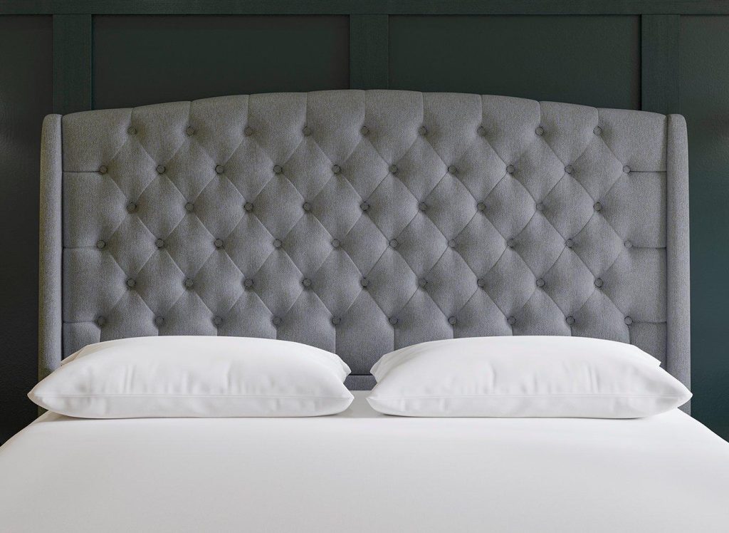 Sealy Pavilion Headboard  60 Super King  Silver | Bed Sava
