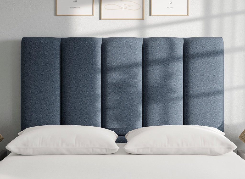 Flaxby Gransmore Headboard  60 Super King  Blue | Bed Sava