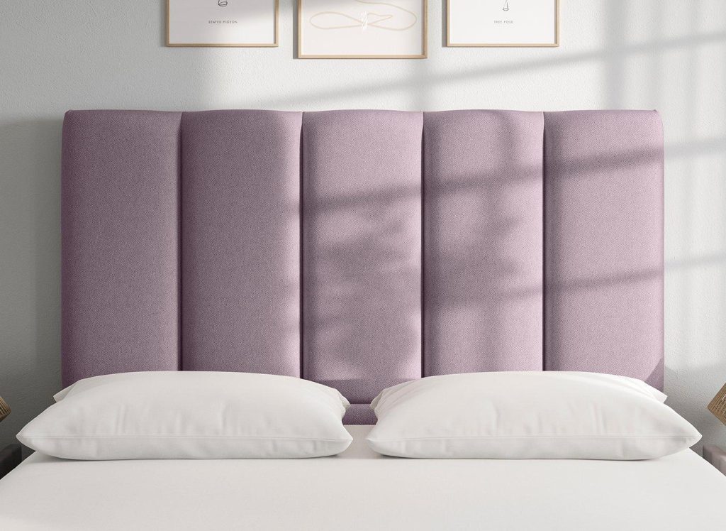 Flaxby Gransmore Headboard  30 Single  Purple | Bed Sava