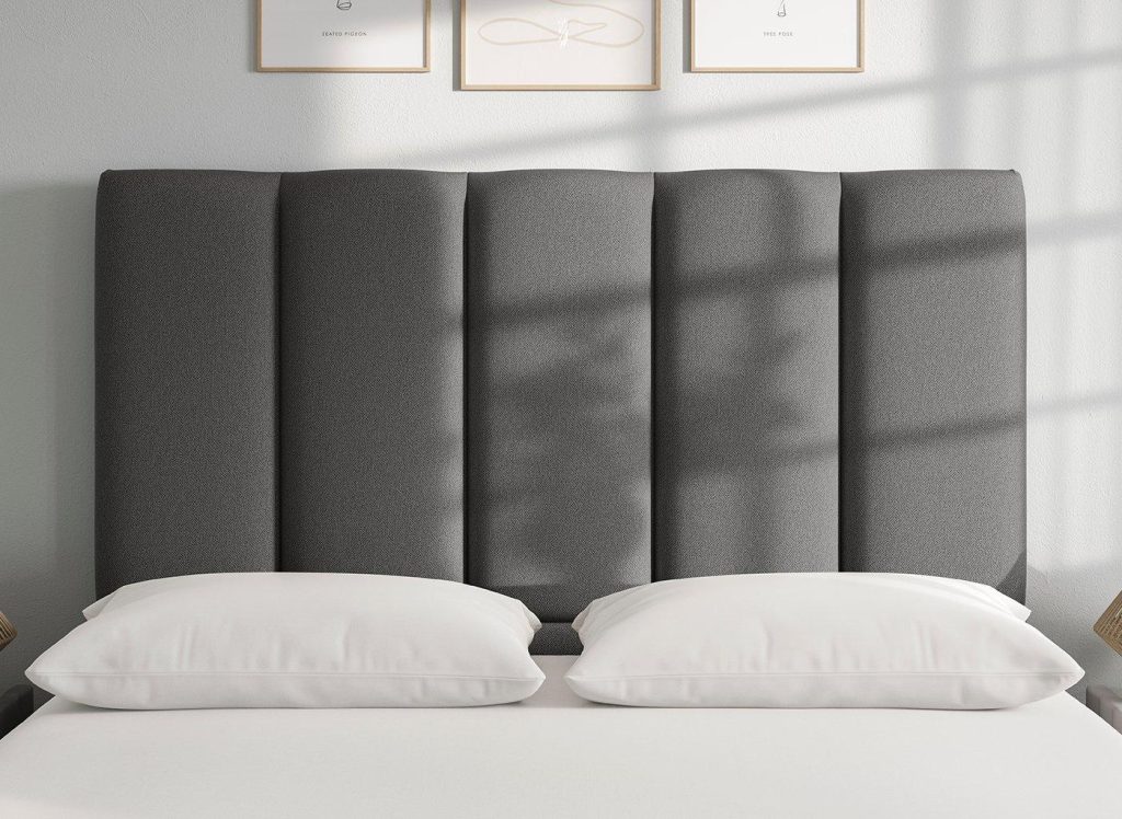 Flaxby Gransmore Headboard  50 King  Grey | Bed Sava