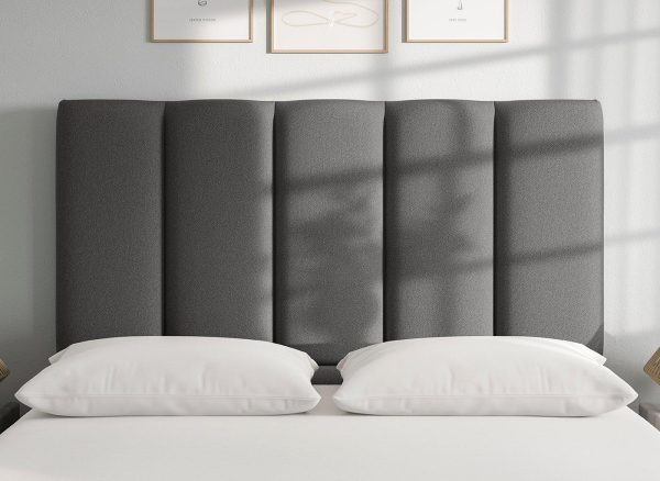 Flaxby Gransmore Headboard  50 King  Grey | Bed Sava