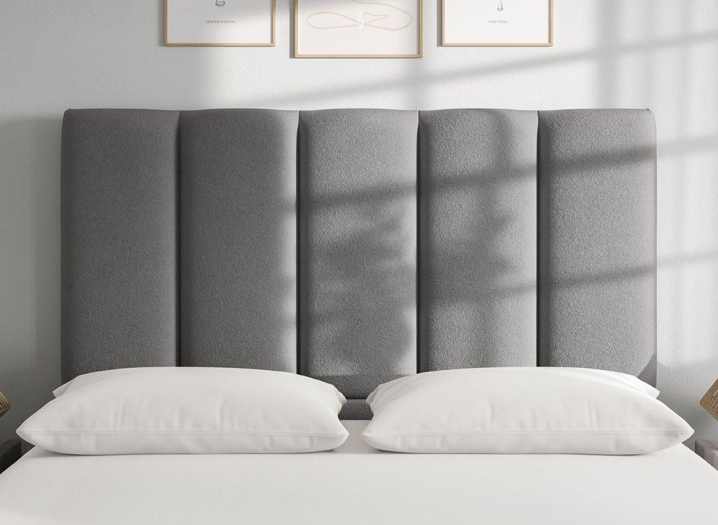 Flaxby Gransmore Headboard  30 Single  Silver | Bed Sava