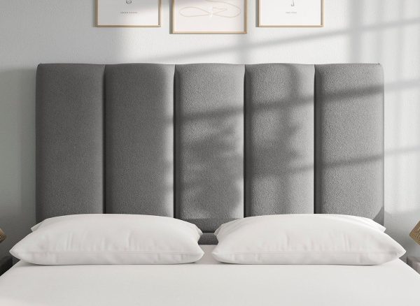 Flaxby Gransmore Headboard  30 Single  Silver | Bed Sava