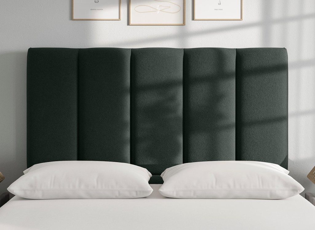 Flaxby Gransmore Headboard  40 Small Double  Green | Bed Sava