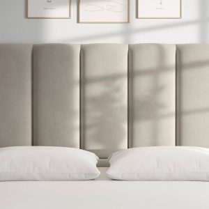 Flaxby Gransmore Headboard  40 Small Double  Beige | Bed Sava