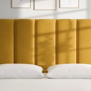 Flaxby Gransmore Headboard  30 Single  Gold | Bed Sava