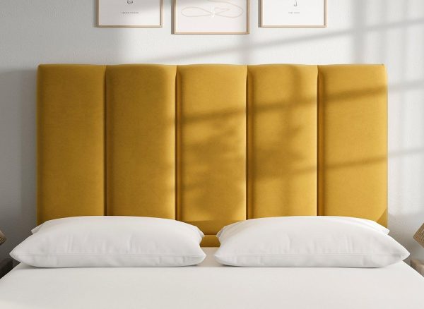Flaxby Gransmore Headboard  50 King  Gold | Bed Sava
