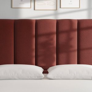 Flaxby Gransmore Headboard  30 Single  Red | Bed Sava