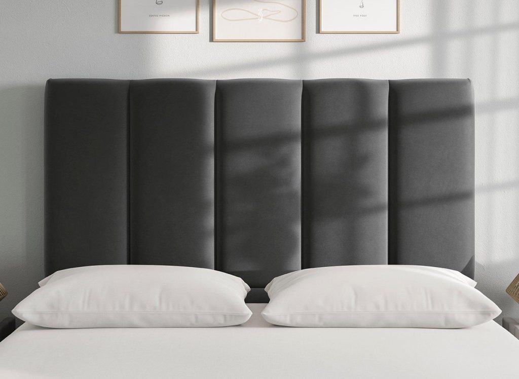 Flaxby Gransmore Headboard  40 Small Double  Grey | Bed Sava