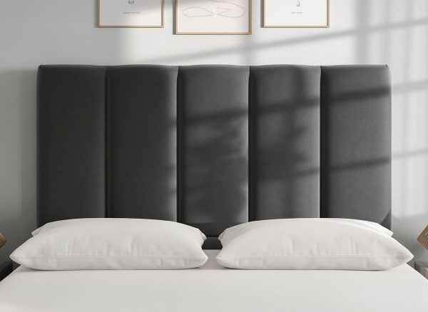 Flaxby Gransmore Headboard  40 Small Double  Grey | Bed Sava
