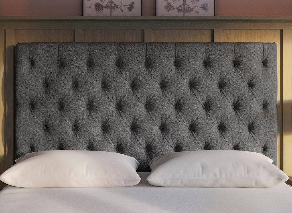 Flaxby Harrogate Headboard  60 Super King  Grey | Bed Sava