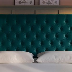Flaxby Harrogate Headboard  50 King  Green | Bed Sava