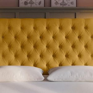 Flaxby Harrogate Headboard  66 Emperor  Gold | Bed Sava