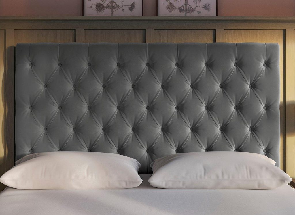 Flaxby Harrogate Headboard  40 Small Double  Grey | Bed Sava