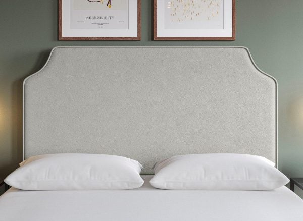 Flaxby Rainton Padded Headboard  46 Double  Cream | Bed Sava