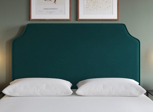 Flaxby Rainton Padded Headboard  46 Double  Green | Bed Sava