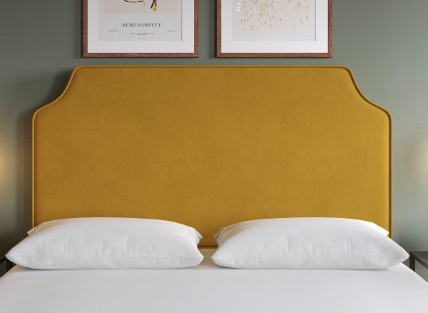 Flaxby Rainton Padded Headboard  30 Single  Gold | Bed Sava