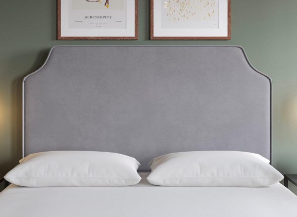 Flaxby Rainton Padded Headboard  46 Double  Purple | Bed Sava