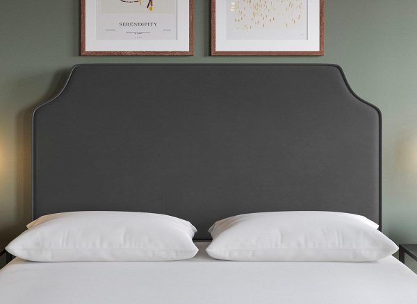 Flaxby Rainton Padded Headboard  30 Single  Grey | Bed Sava
